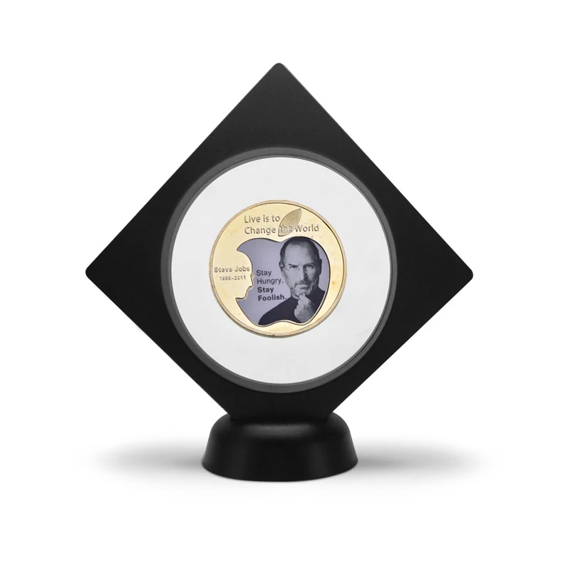 WR Steve Jobs золотые коллекционные монеты набор с монетницей США вызов монеты Оригинальные металлические монеты персонализированный подарок дропшиппинг - Цвет: coin4 with holder