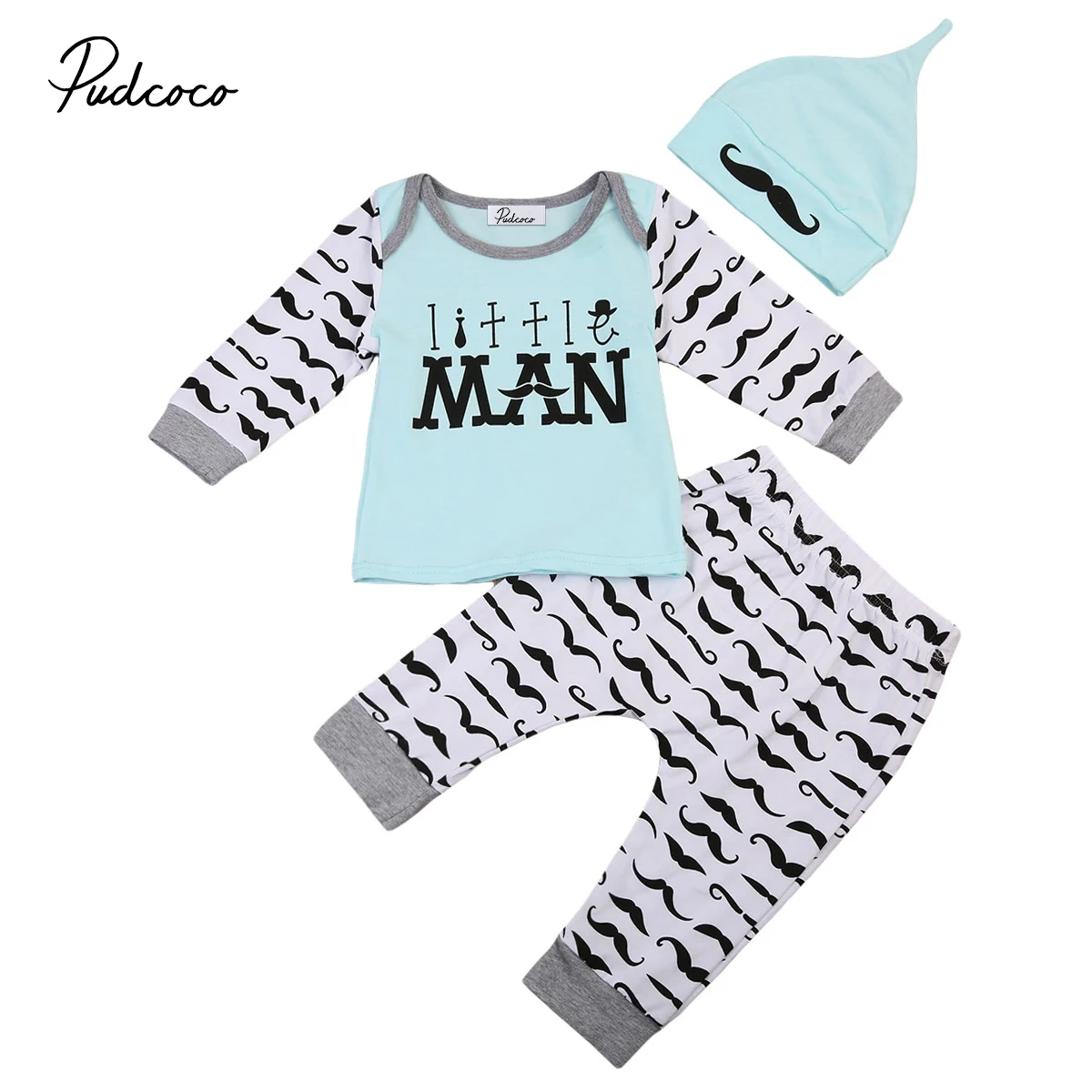 3 шт. для новорожденных маленьких мальчиков наряды девочек комплект одежды с