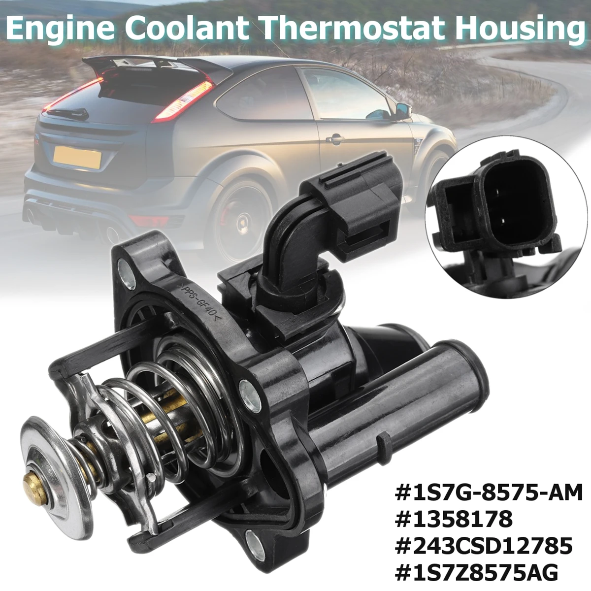 Car Engine Coolant Thermostat With Housing for Mazda/Ford/Mondeo/Focus Ranger MK III B2300 2000 2005 #1358178-in Thermostats & Parts from Automobiles ...