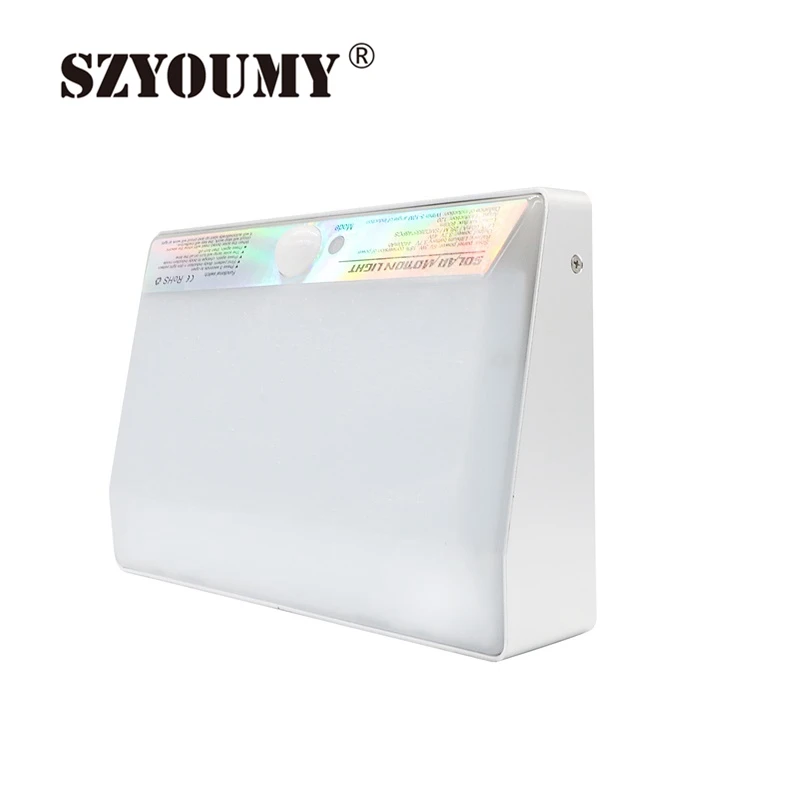 

SZYOUMY Solar Lights Outdoor 760LM 48 LED Motion Sensor Light With Aluminum Alloy Frame Wireless Outdoor Security Solar Light
