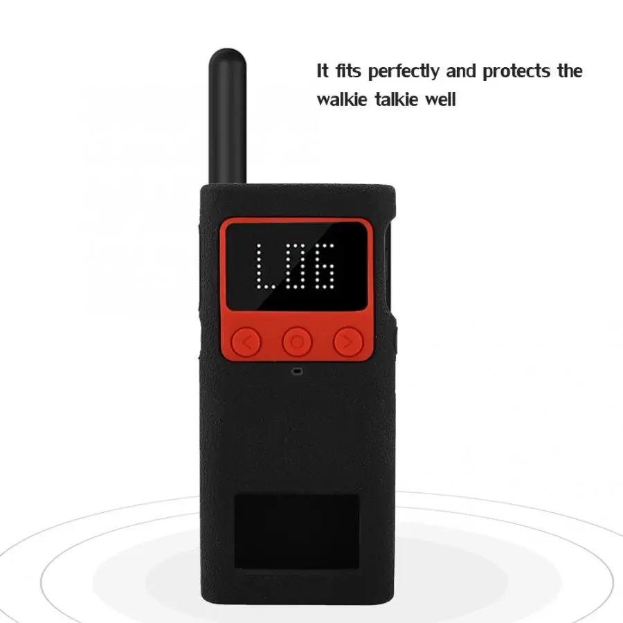 anti-fall High Quality Shockproof Anti-slip Protective Silicone Cover Case For Xiaomi Walkie Talkie