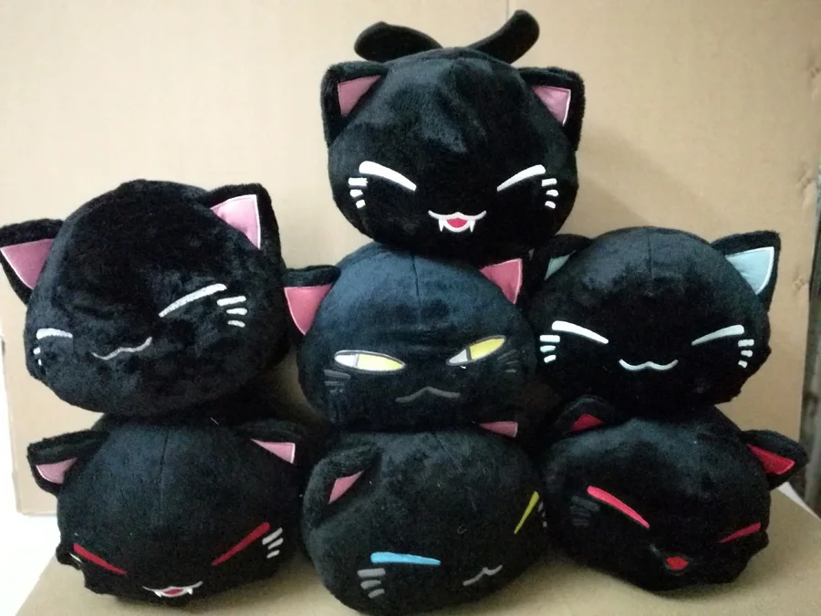 64 шт./лот, 28 см, мультяшная фигурка кошки Nemuneko, Спящая кошка, мягкая плюшевая кукла, игрушка Kawaii Maneki Neko, подушка, плюшевые игрушки