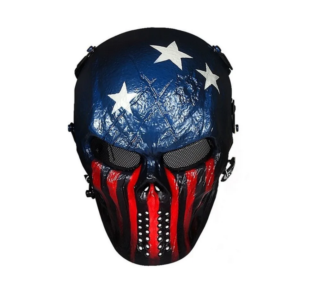 Skull Skeleton Airsoft Paintball Protect Game Face Guard Mask-in Party ...