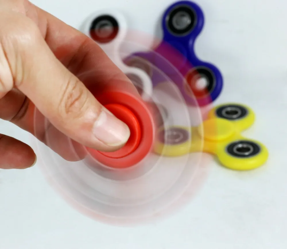 Популярный Стиль EDC треугольный фиджет игрушки спиннинговое колесо игрушка ручной палец Спиннер уменьшает стресс для аутизма, СДВГ, добавить для взрослых, детей