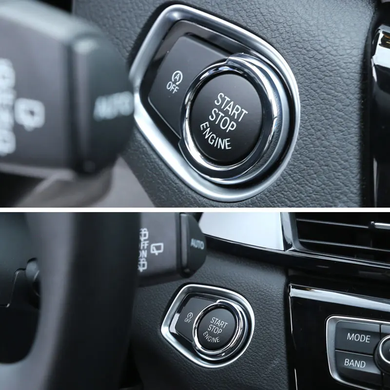 Кольцо для запуска двигателя автомобиля для BMW X1 F48 для BMW 1 2 3 4 серии F30 2013- аксессуары ABS хром для BMW X2 F47