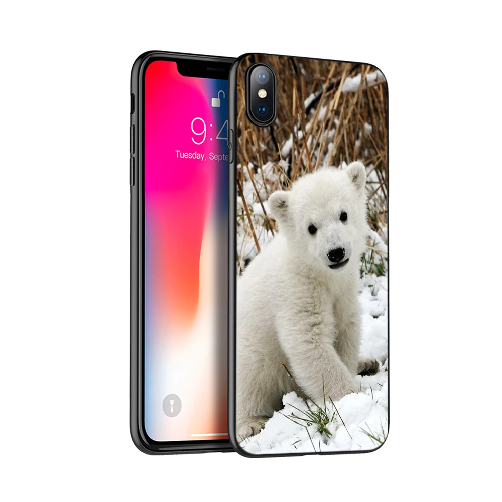 Черный чехол из ТПУ для iphone 5 5s SE 2020 6 6s 7 8 plus x 10 XR XS 11 pro MAX с изображением кота собаки
