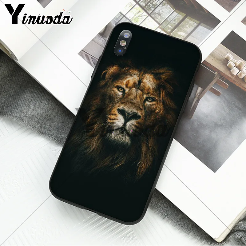 Yinuoda Animal king tiger and lion Pattern TPU Soft Phone Cell Phone Case for iPhone X XS MAX 6 6S 7 7plus 8 8Plus 5 5S XR Yinuoda Animal king tiger and lion Pattern TPU Soft Phone Cell Phone Case for iPhone X XS MAX 6 6S 7 7plus 8 8Plus 5 5S XR