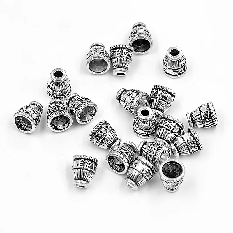 20pcs/lot Alloy Receptacle Accessories hollow for Jewelry Making findings DIY bracelets necklace pendant components needlework | Украшения