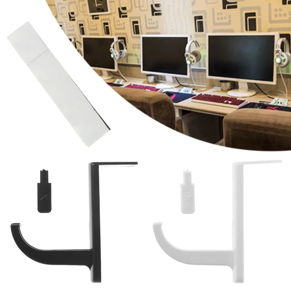 

Headphone Headset Hanger Desk Wall PC Monitor Stand Headset Stick-On Hook Holder