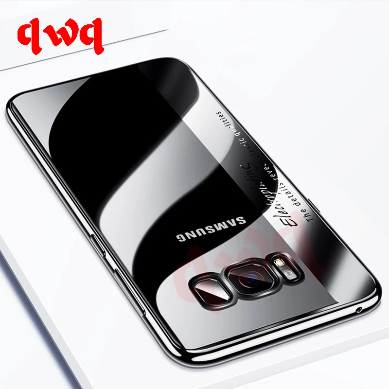 

Luxury Transparent Plating Cases For Samsung Galaxy A5 A7 2016 2017 Soft TPU Back Cover For Galaxy J5 J7 2017 S8 S9 Plus Shell