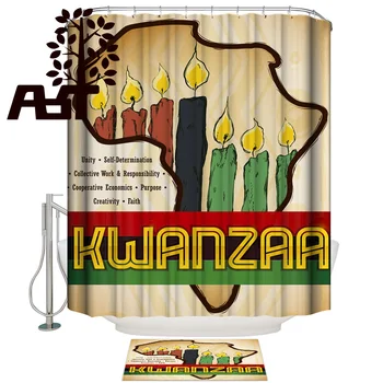 

Art Store African Celebration Day Poster Shower Curtain Doormat Sets 2 Piece Bathroom Set Bathroom Women Rings Cool Shower