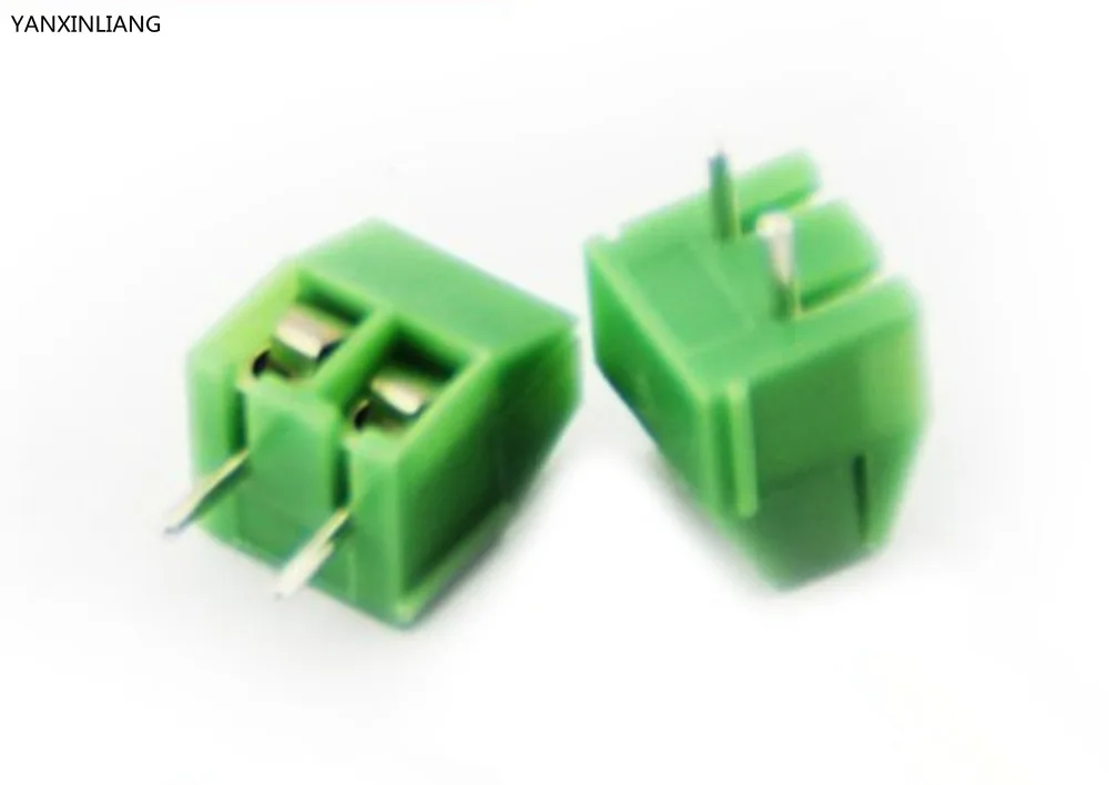 

50Pcs 3.5mm Pitch 2 pin 2 way Straight Pin PCB Screw Terminal Block Connector KF350-2P