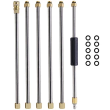 90 дюймов универсальный набор палочек для мытья автомобиля мойка давления палочка Расширение, замена Лэнса Мощность Шайба копье 1/4 дюймов резьба Qu