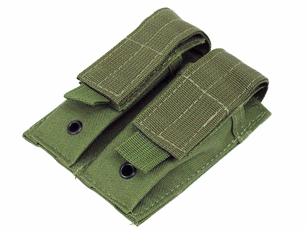 Tactical Double Magazine Pouch Holder Molle Pistol Hunting Airsoft