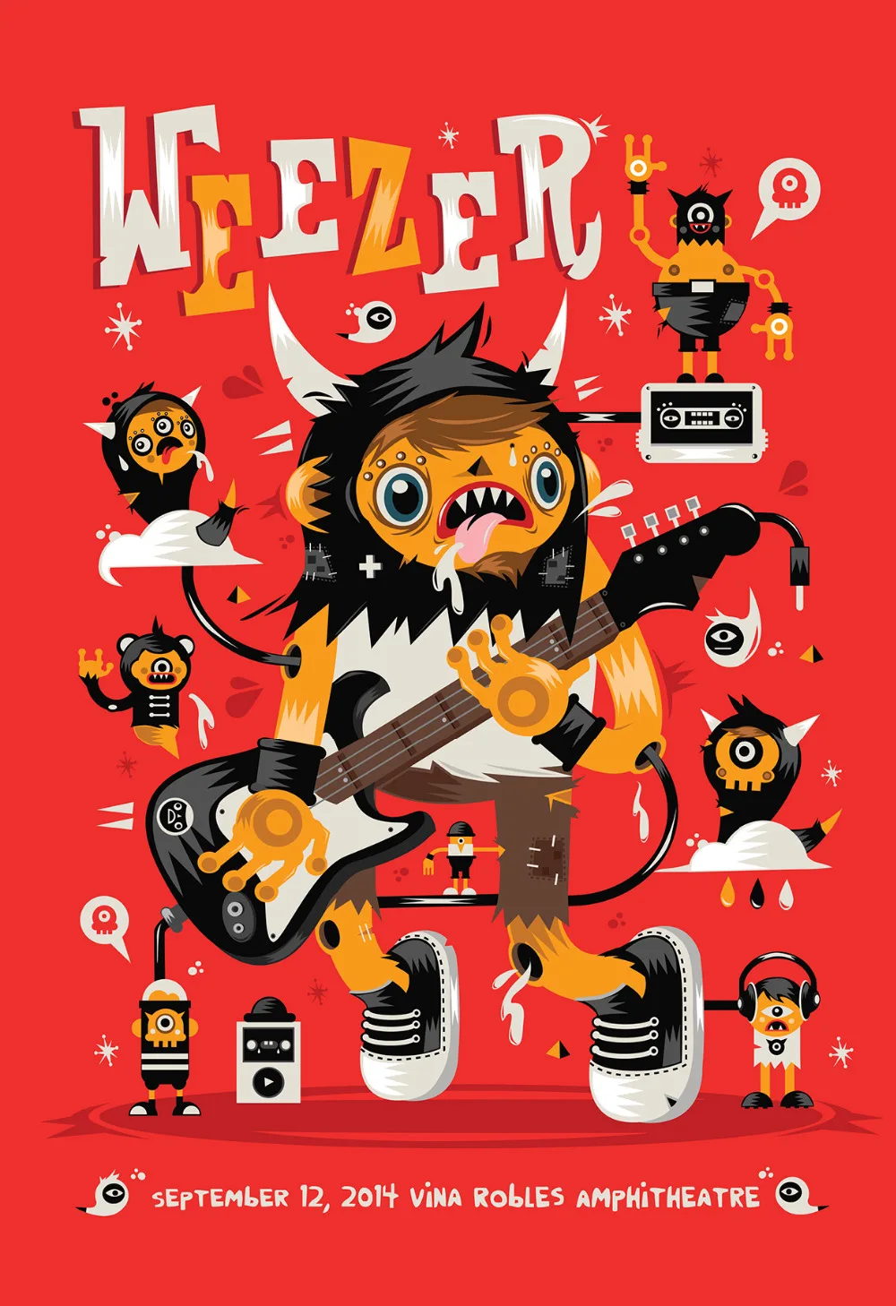 The Weezer Music Class Vintage Retro Canvas Painting Poster DIY Wall