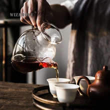 Wizamony горячая Распродажа чай в японском стиле набор 1200 мл чайник жаростойкая стеклянная посуда для чая кувшин для чая ярмарка кружка Cha hai Gongdao ваза