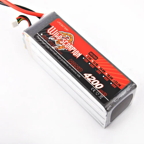 1 шт. дикая Скорпион RC Lipo батарея 22 2 V 4200mAh 35c AKKU для радиоуправляемого
