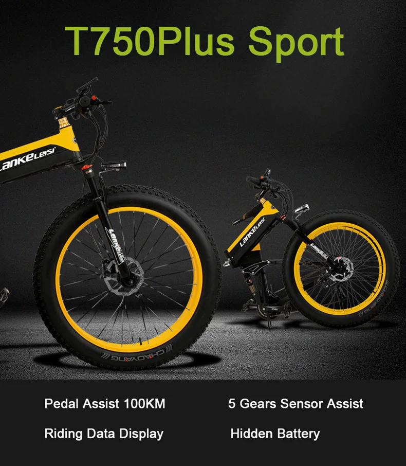 Sale T750Plus 5-Level Pedal Assist Sensor Electric Snow Bike,Upgraded to Downhill Fork,Powerful Motor,High Performance Li-ion Battery 0 Sale T750Plus 5-Level Pedal Assist Sensor Electric Snow Bike,Upgraded to Downhill Fork,Powerful Motor,High Performance Li-ion Battery 0