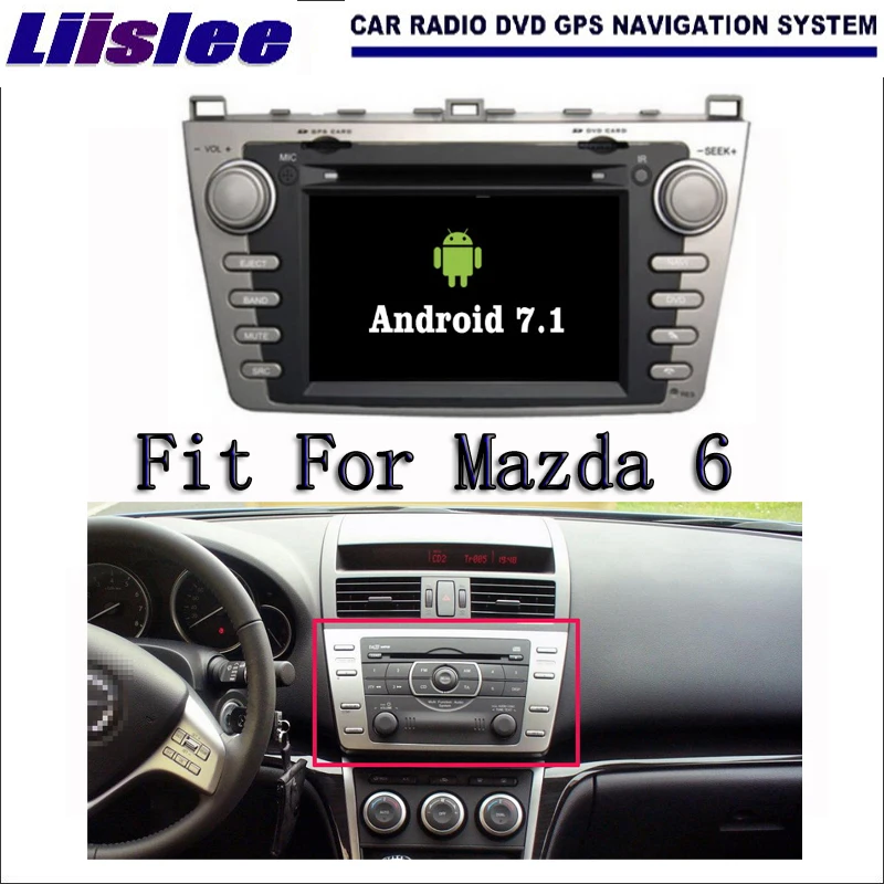 

Liislee Android 7.1 2G RAM For Mazda 6 GH1 Ruiyi Ultra Car Radio Audio Video Multimedia DVD Player WIFI DVR GPS Navi Navigation