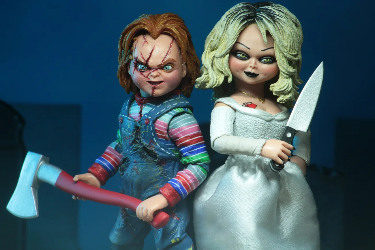 Детская игра из фильма NECA Bride of Чаки Ultimate Chuncky & Tiffany виниловые игрушки|Игровые