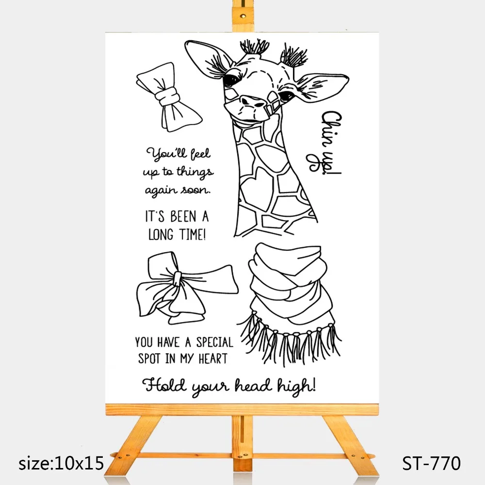 

Sika deer Transparent Silicone Stamps/Seal for DIY Scrapbooking/Photo Album Decorative Card Making Clear Stamps Supplies