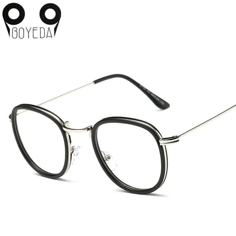BOYEDA, новинка, круглые оправы для очков, женские очки, металлическая оправа для очков, прозрачные линзы, компьютерные очки, оптические женские очки класса