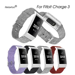 Серый нейлоновый ремешок для Fitbit Charge 3 Charge3 Замена браслета холщовый ремешок для часов женский браслет для Fit Bit Charge 3 ремешок для часов