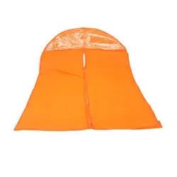 HGHO-100 % хороший нетканый материал для хранения чехол на одежду защитная сумка с полупрозрачным верхом костюм платье одежда пыле M оранжевый