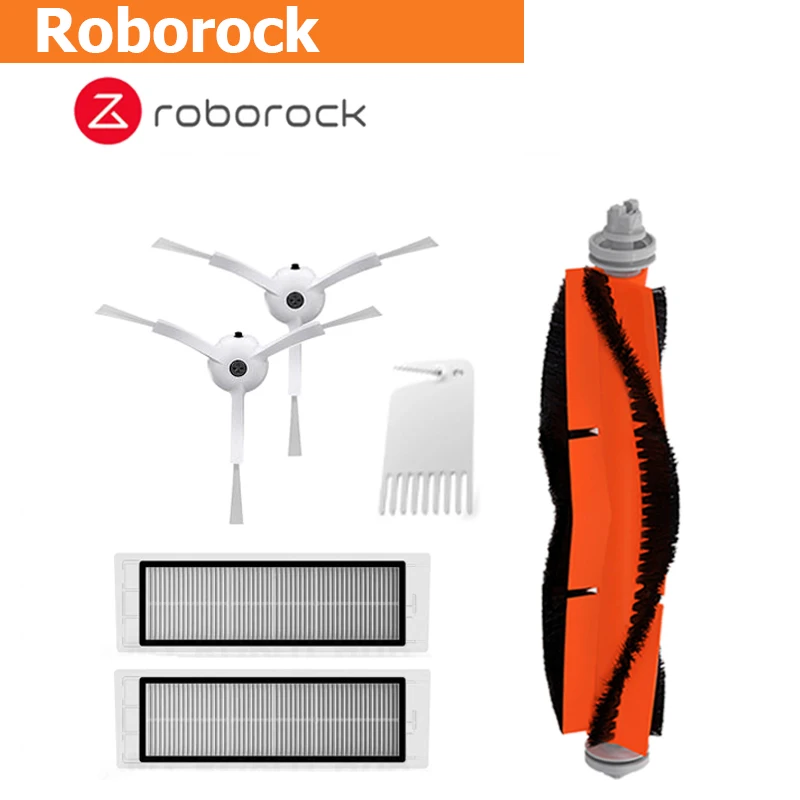 Сменные аксессуары для Xiaomi Mijia 2 Roborock S50 Robot HEPA фильтр + боковые щетки 1 основная