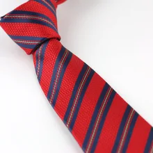 Мужские галстуки для костюма, дизайн, красные с синим/серым диагональные полосы шейный платок, тонкий галстук 7 см, платья рубашки, свадебные галстуки Corbata