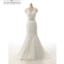 Vestido De Noiva Lace Mermaid Wedding Dresses Long 2017 Custom Made Cap Sleeve Plsu Size Bridal Gowns Buy From China