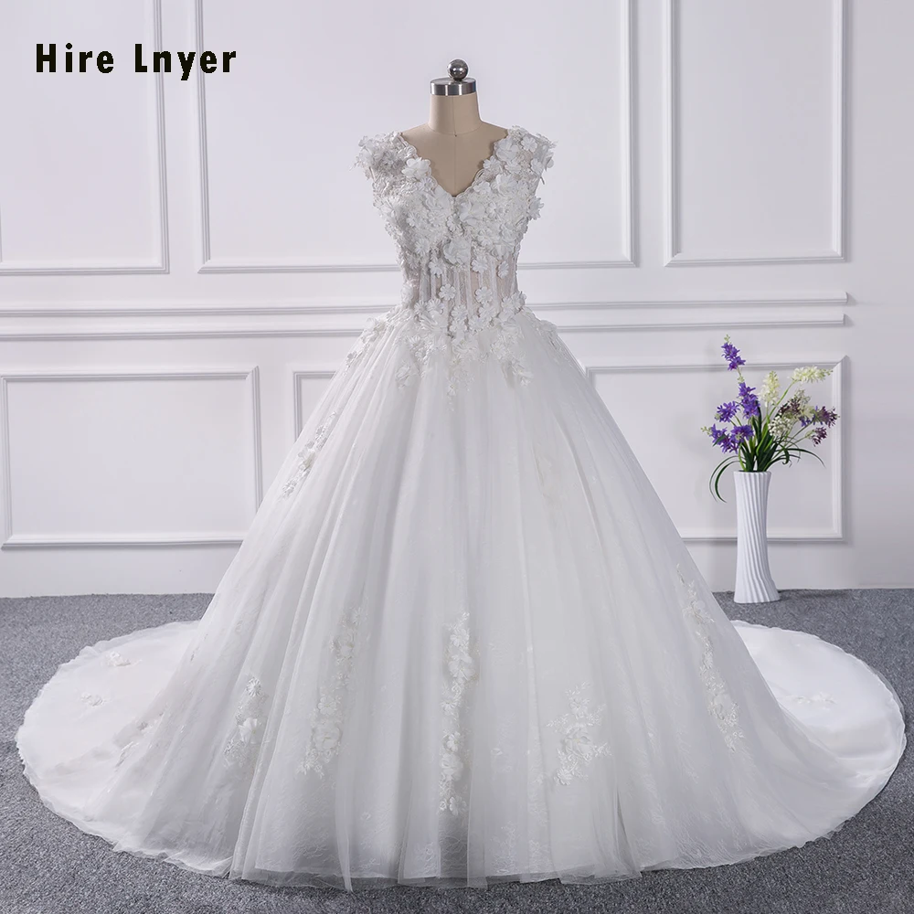 Hire Lnyer 100 Real Picture 1 5 Meter Chapel Train Pearls Lace