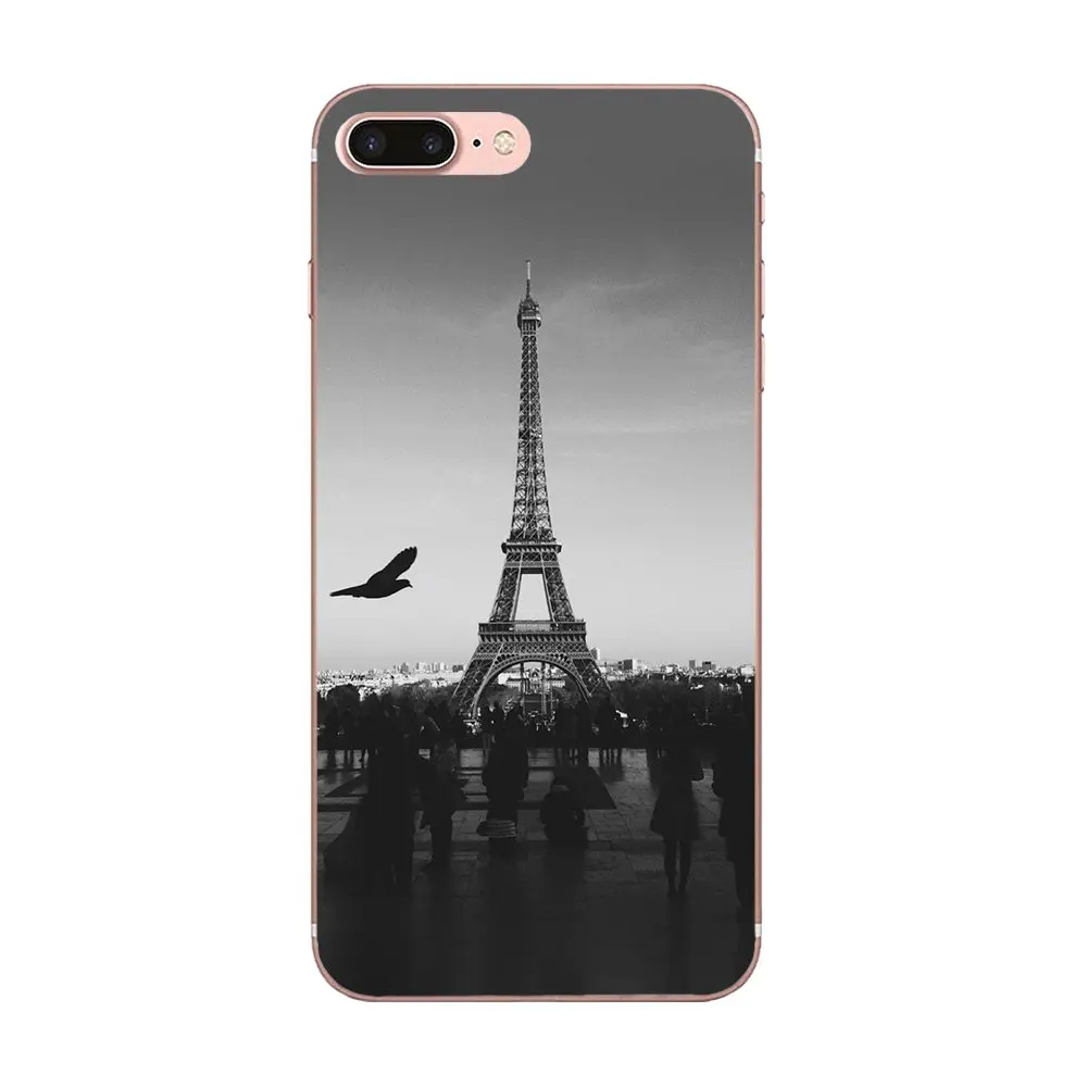 ТПУ чехол для мобильного телефона Apple iPhone X XS Max XR 4 4S 5 5C 5S SE 6 6S 7 8 Plus Чехлы Париж