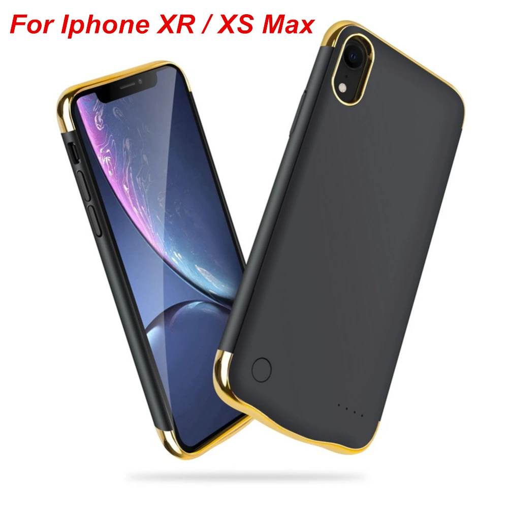 6000 Mah For Iphone XR XS MAX Battery Charger Case Smart Battery Cover