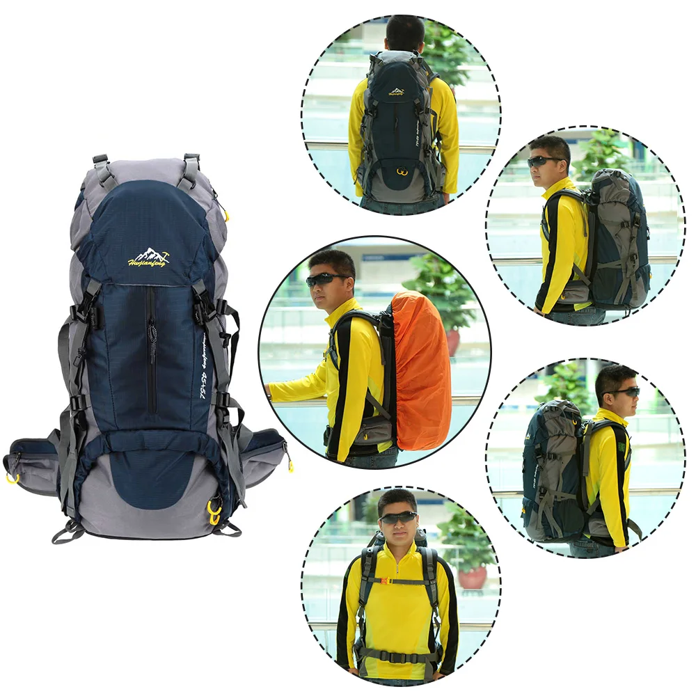 Lixada 50L Водонепроницаемый Открытый спортивный походный туристический рюкзак для путешествий рюкзак для альпинизма дождевик