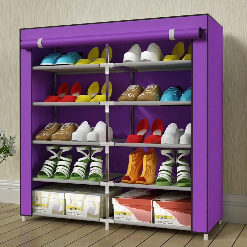 5-layer-10-grid нетканые ткани большой стеллаж для обуви Органайзер съемный хранения обуви для домашней мебели шкаф для обуви