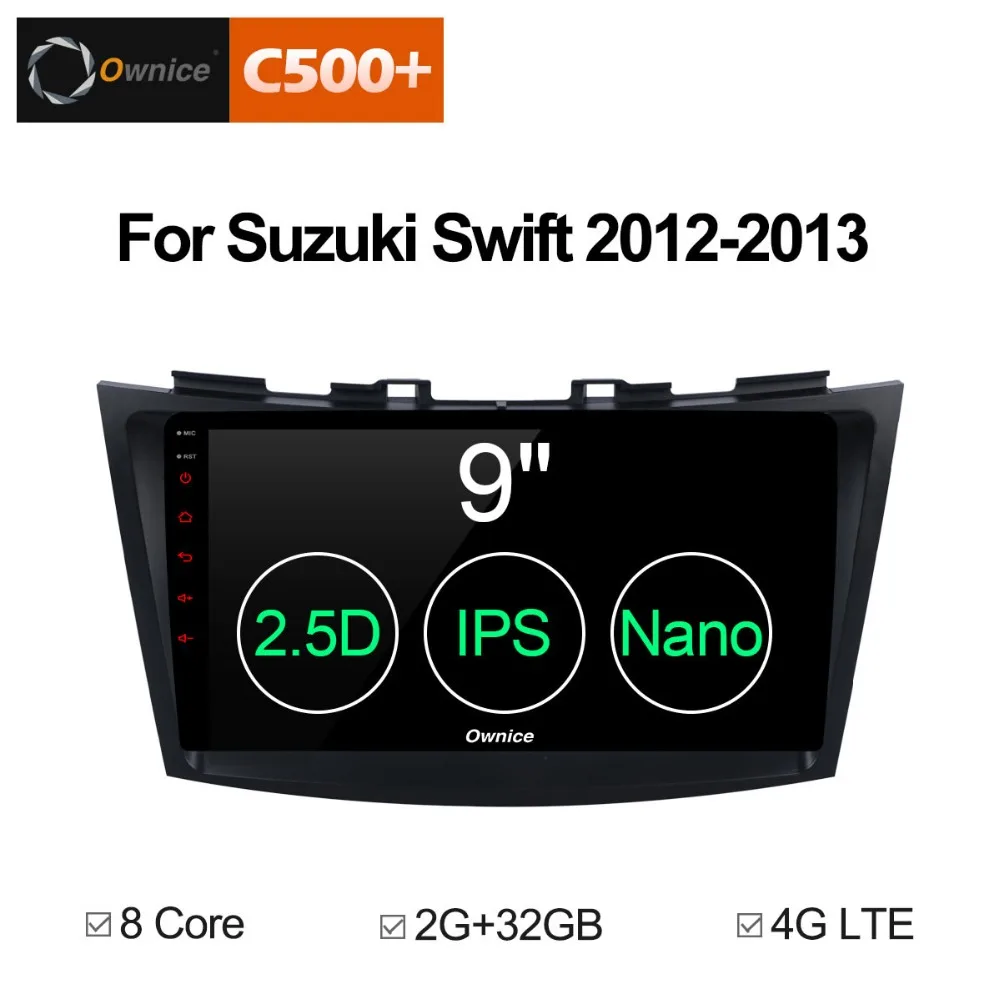 Clearance 9" IPS Android 8.1 Car DVD Player 4G RAM+32G ROM For Suzuki Swift 2012 2013 GPS Navigation System Radio Audio DSP CarPlay ADAS 1