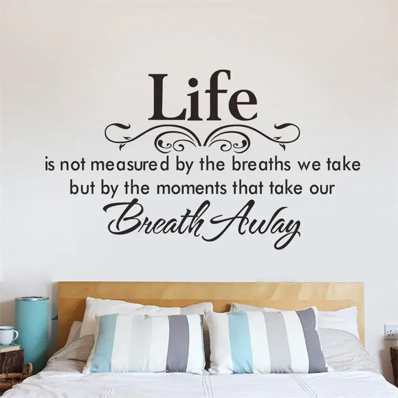 loving life home decor creative Inspirational quote wall decal 8048