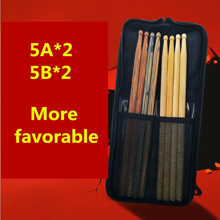 Buy Colorful Bamboo Drumstick Bag Case 5B 5A Drum Kit High Quality