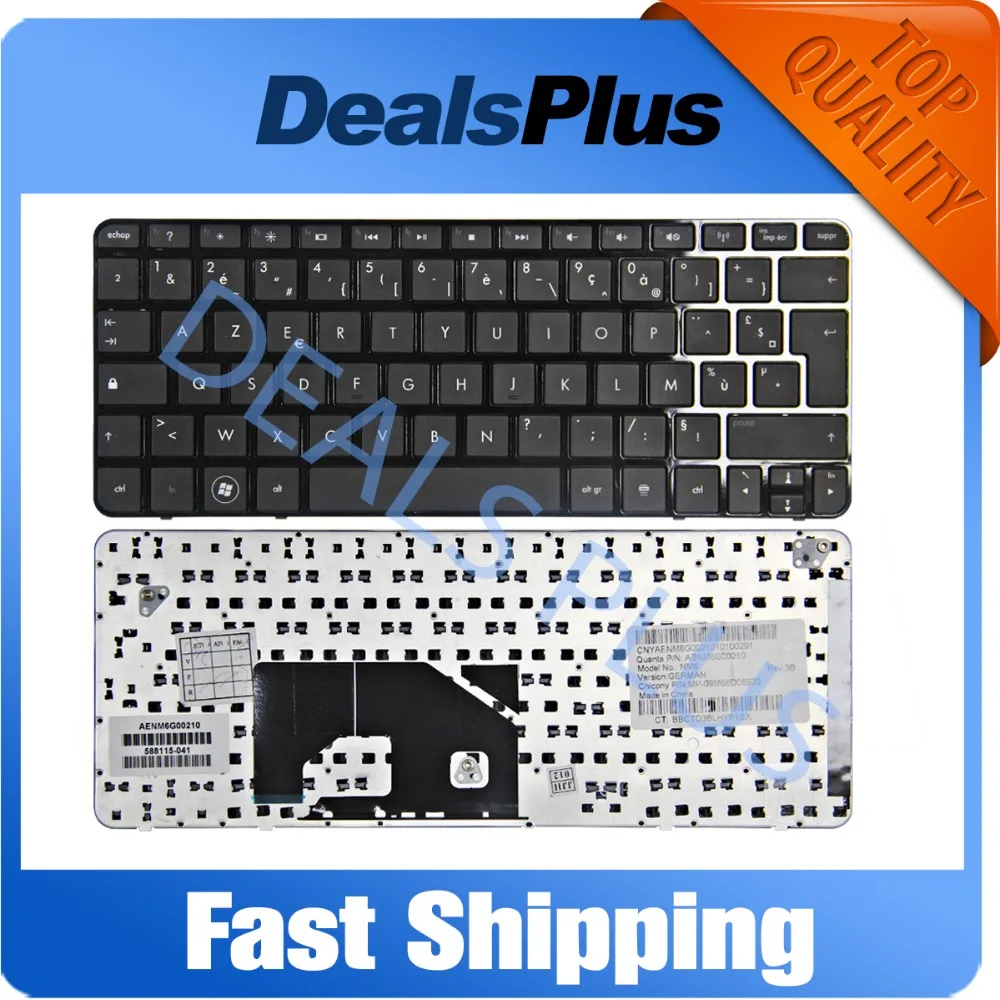 Французская клавиатура для HP Mini 1103 210-3000 110-3500 110-4100 210-2037 200-4000 210-3025sa 110-3608er |