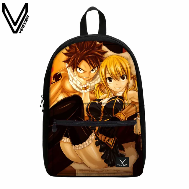 Anime Fairy Tail Canvas Casual 3D Prints Backpack