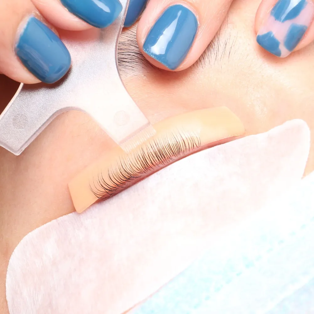 

20 bags/Lot Colorful Flat&Curl Lash Patches Reusable Silicone Pads Lashes Lift Sticker Cilia Make Up Tools 6 Colors