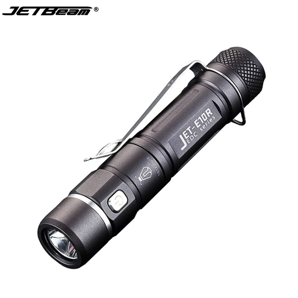 

JETBeam E10R Micro USB Rechargeable Flashlight CREE XP-L HI SMO max 650 lumen beam distance 129 meter EDC small size torch