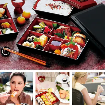 

Japanese Bento Lunch Box Office Food Container Portable Rice Sushi Catering WXV Sale