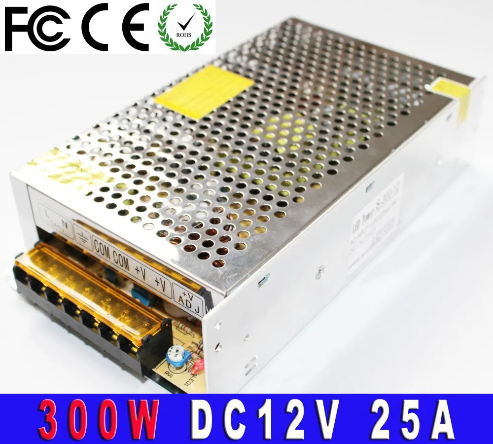 300W 25A 12V DC High Quality Switching Power Supply Adapter For Led Strip Light Transformer AC110V 220V To Dc SMPS