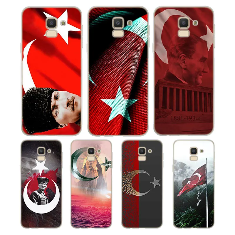 

Silicone Phone Case Turkey Mustafa Kemal Ataturk for Samsung Galaxy j8 j7 j6 j5 j4 j3 Plus Prime 2018 2017 2016 Case Matte Cover