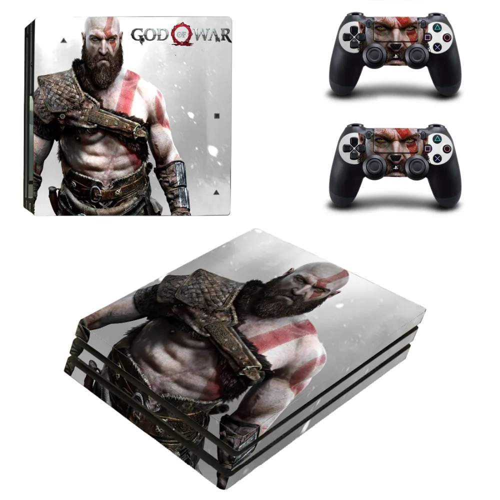 God of War 4 PS4 Pro наклейка для кожи виниловая наклейка для sony Playstation 4 консоль и 2 контроллера PS4 Pro наклейка для кожи