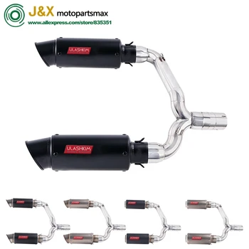 Slip-On For Suzuki GSR400 GSR600 BK400 BK600 GSR BK 400 600 Motorcycle Exhuast Escape Full Exhaust Middle Link Pipe