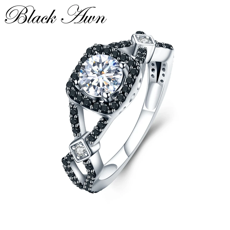 

925 Sterling Silver Jewelry Trendy Wedding Rings for Women Engagement Ring Femme Bijoux Bague Size 6 7 8 C008