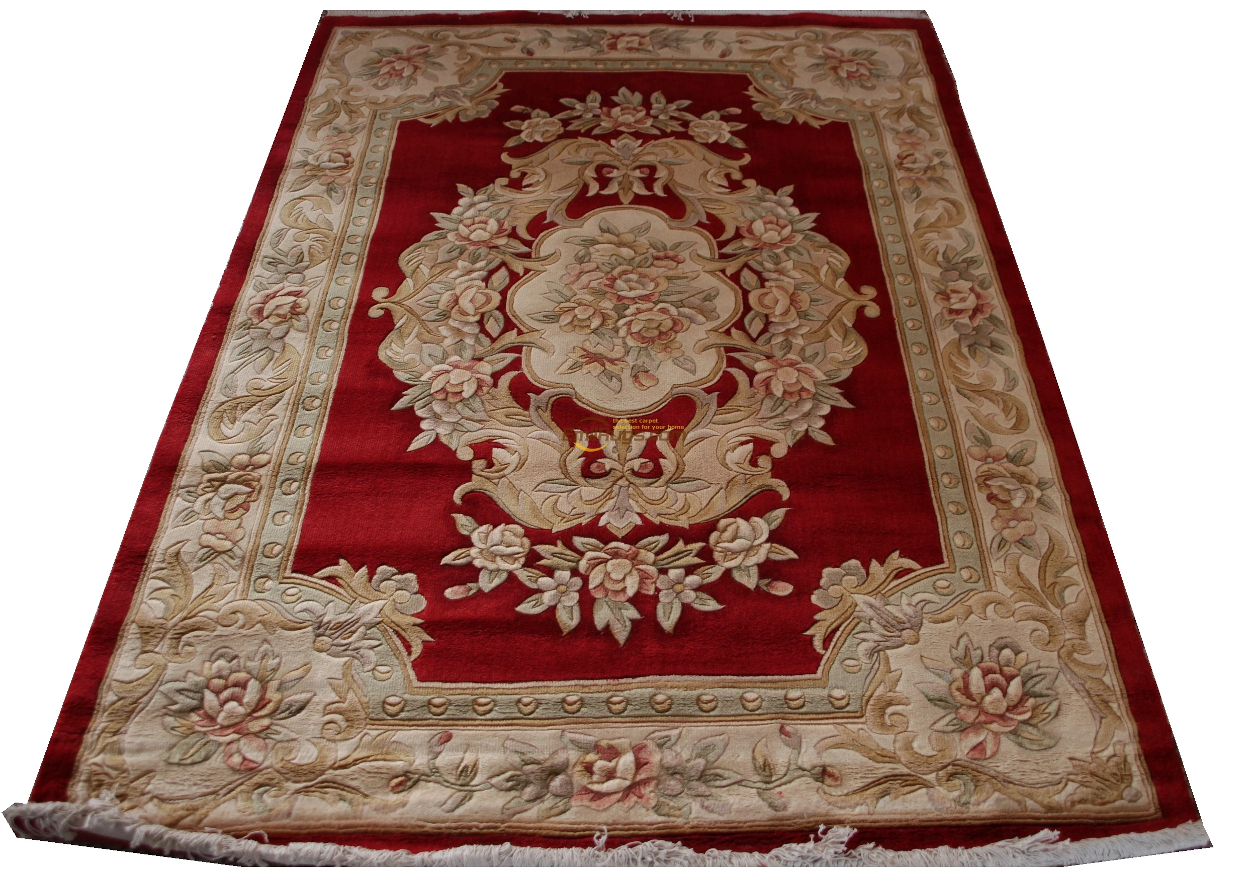 

Hand Made French Savonnerie Design Needlepoint Rug Nice Fashionable Household Decorates Circular Wool Knitting Carpets